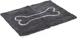 Intratuin Beeztees droogloopmat Dirty Dog grijs 68 x 88 x 2 cm aanbieding