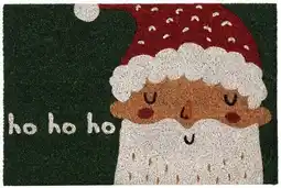 Intratuin Mica Decorations kokosmat ho ho ho groen 60 x 40 cm aanbieding