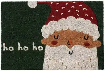 Intratuin Mica Decorations kokosmat ho ho ho groen 60 x 40 cm aanbieding