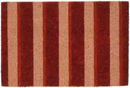 Intratuin Mica Decorations kokosmat streep bruin / rood 60 x 40 cm aanbieding