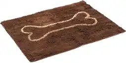 Intratuin Beeztees droogloopmat Dirty Dog bruin 68 x 88 x 2 cm aanbieding