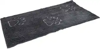 Intratuin Beeztees droogloopmat Dirty Dog grijs 152 x 76 x 2 cm aanbieding