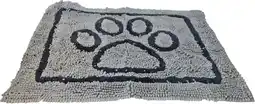 Intratuin Boon droogloopmat met poot grijs 76 x 53 x 1 cm aanbieding