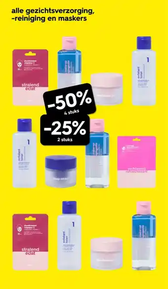 HEMA Alle gezichtsverzorging, reiniging en maskers aanbieding