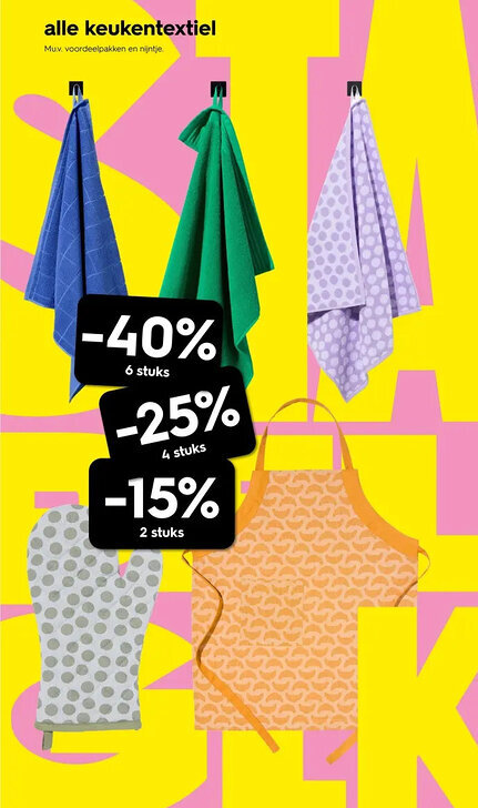 HEMA Alle keukentextiel aanbieding