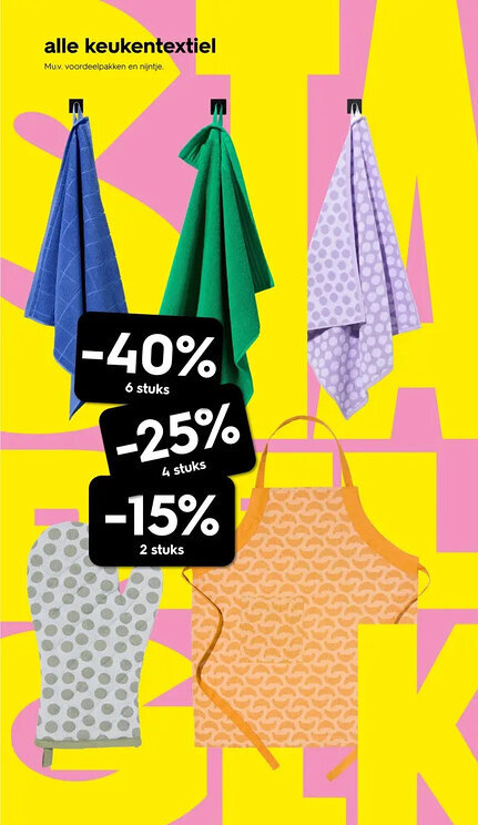 HEMA Alle keukentextiel aanbieding