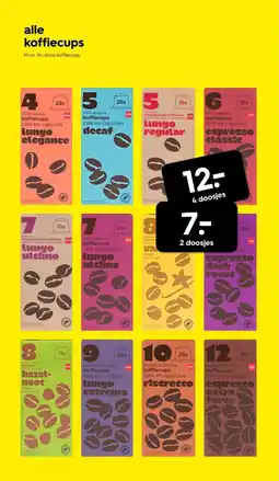HEMA Alle koffiecups aanbieding