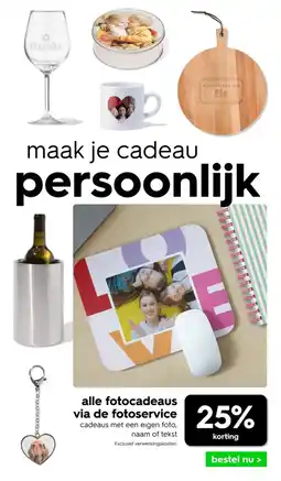 HEMA Alle fotocadeaus via de fotoservice aanbieding