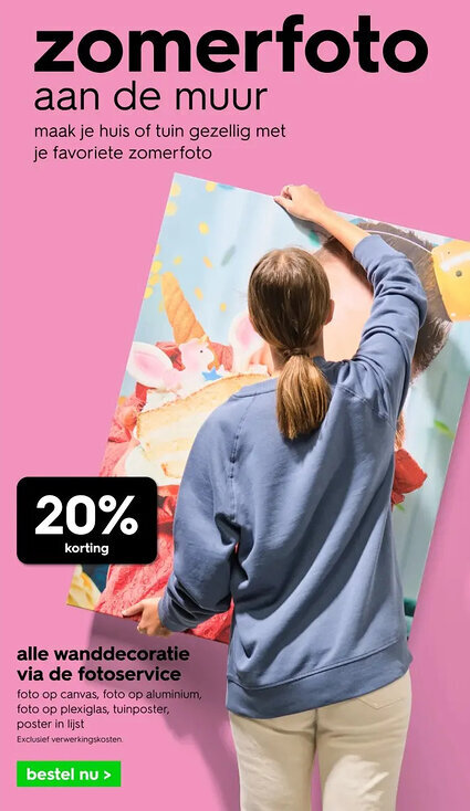 HEMA Alle wanddecoratie via de fotoservice aanbieding