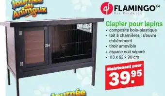 Van Cranenbroek Flamingo Clapier pour lapins aanbieding