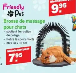 Van Cranenbroek Friendly Pet Brosse de massage pour chats aanbieding