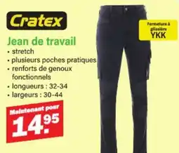 Van Cranenbroek Cratex Jean de travail aanbieding