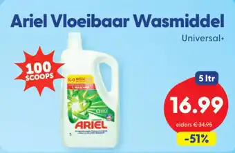 Die Grenze Ariel Vloeibaar Wasmiddel aanbieding