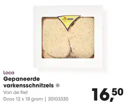 HANOS Loca Gepaneerde varkensschnitzels aanbieding