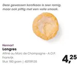 HANOS Hennart Langres aanbieding