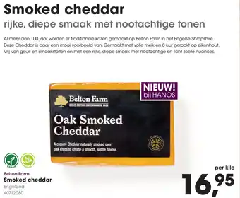 HANOS Belton Farm Smoked cheddar aanbieding