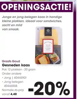 HANOS Graafs Goud Gesneden kaas aanbieding
