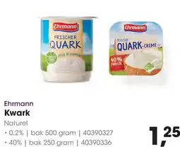 HANOS Ehrmann Kwark aanbieding