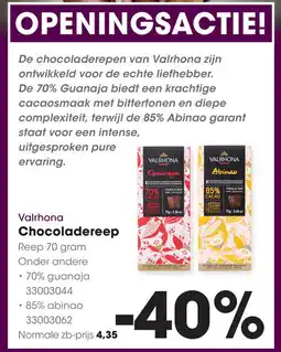 HANOS Valrhona Chocoladereep aanbieding