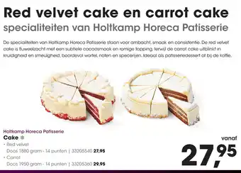 HANOS Holtkamp Horeca Patisserie Cake aanbieding