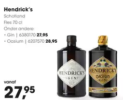 HANOS Hendrick's aanbieding