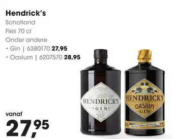 HANOS Hendrick's aanbieding