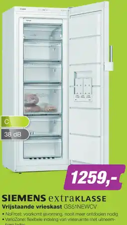 EP SVrijstaande vrieskast GS51NEWCV aanbieding