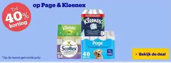 Bol.com Page & Kleenex aanbieding