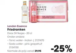 HANOS London Essence Frisdranken aanbieding