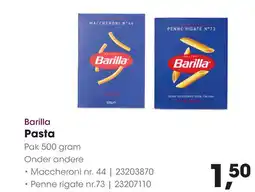 HANOS Barilla Pasta aanbieding