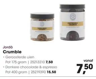 HANOS Jordà Crumble aanbieding