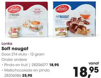 HANOS Lonka Soft nougat aanbieding