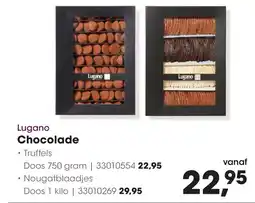 HANOS Lugano Chocolade aanbieding