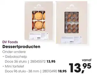 HANOS DV Foods Dessertproducten aanbieding