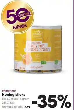 HANOS Immenhof Honing sticks aanbieding