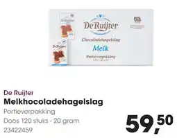 HANOS De Ruijter Melkhocoladehagelslag aanbieding