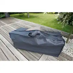 Praxis Nature tuinmeubelhoes voor kussens PE 100 g/m² antraciet 128x57x37cm aanbieding