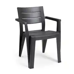 Praxis Keter tuinstoel Julie grafiet 61,5x58,5x79cm aanbieding