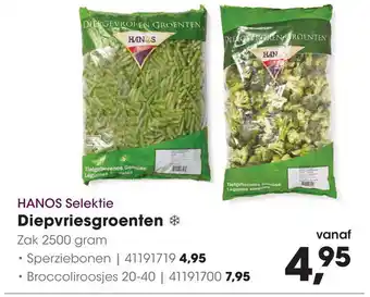 HANOS Diepvriesgroenten aanbieding