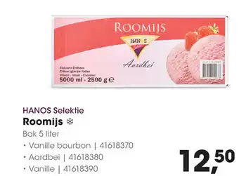 HANOS Roomijs aanbieding