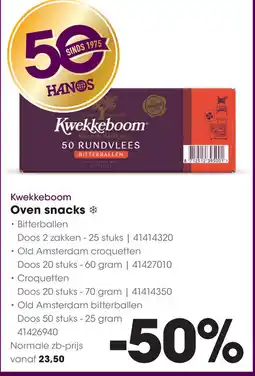 HANOS Oven snacks aanbieding