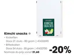HANOS Kimchi snacks aanbieding