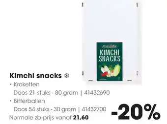 HANOS Kimchi snacks aanbieding