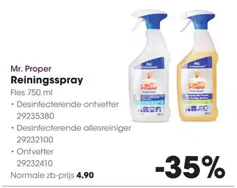 HANOS Mr. Proper Reiningsspray aanbieding
