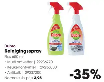 HANOS Dubro Reinigingsspray aanbieding
