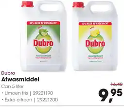 HANOS Dubro Afwasmiddel aanbieding