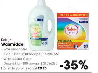 HANOS Robijn Wasmiddel aanbieding