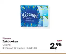 HANOS Kleenex Zakdoeken aanbieding