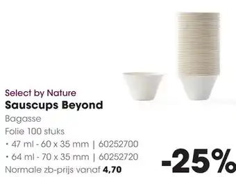 HANOS Select by Nature Sauscups Beyond aanbieding
