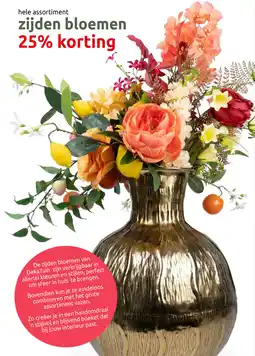 Deka Tuin hele assortiment zijden bloemen aanbieding